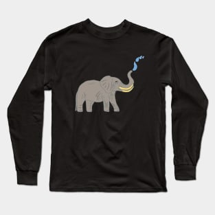 Elephant Water Splash Long Sleeve T-Shirt